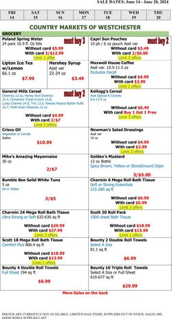 Weekly ad Country Markets of Westchester 06/21/2024 - 06/27/2024