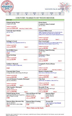 Weekly ad Country Markets of Westchester 05/26/2023 - 06/01/2023