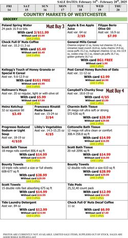 Weekly ad Country Markets of Westchester 12/20/2024 - 01/02/2025