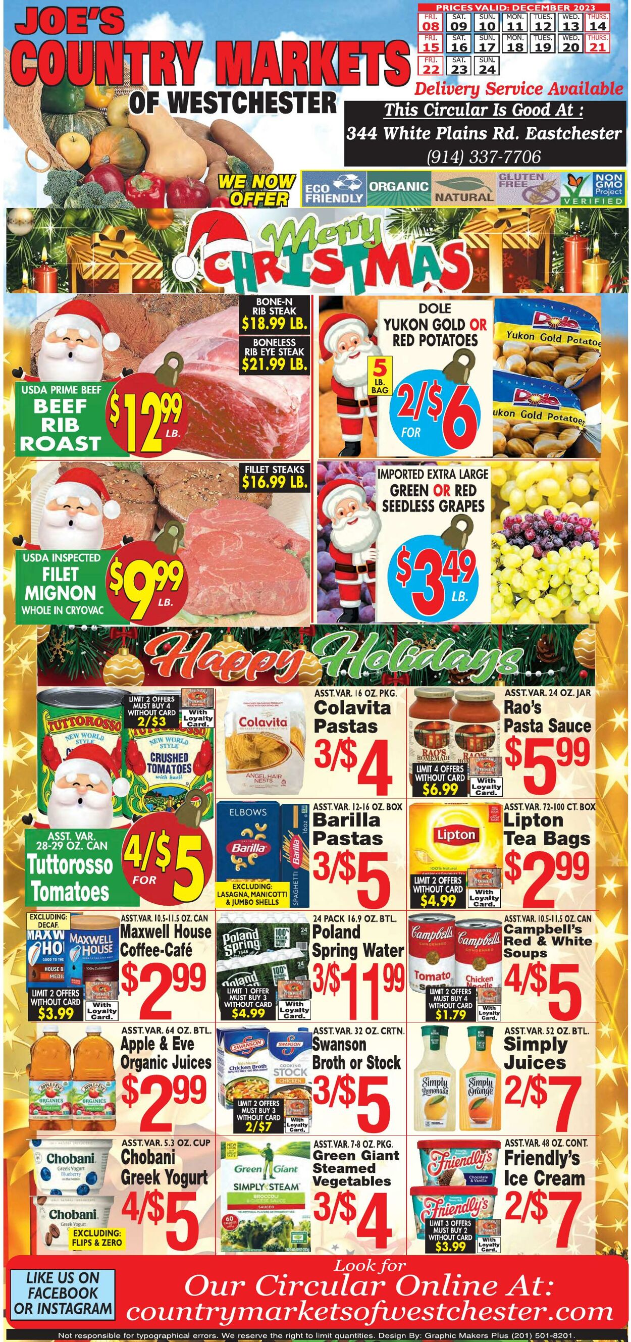Weekly ad Country Markets of Westchester 12/08/2023 - 12/14/2023