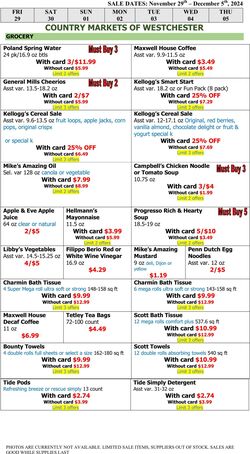 Weekly ad Country Markets of Westchester 11/29/2024 - 12/05/2024