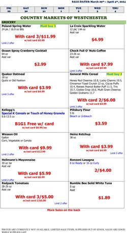 Weekly ad Country Markets of Westchester 06/28/2024 - 07/11/2024