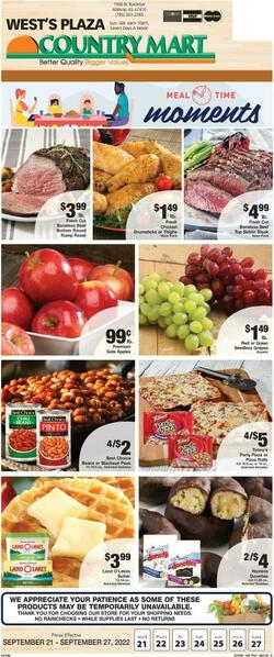 Weekly ad Country Mart 09/21/2022-09/27/2022