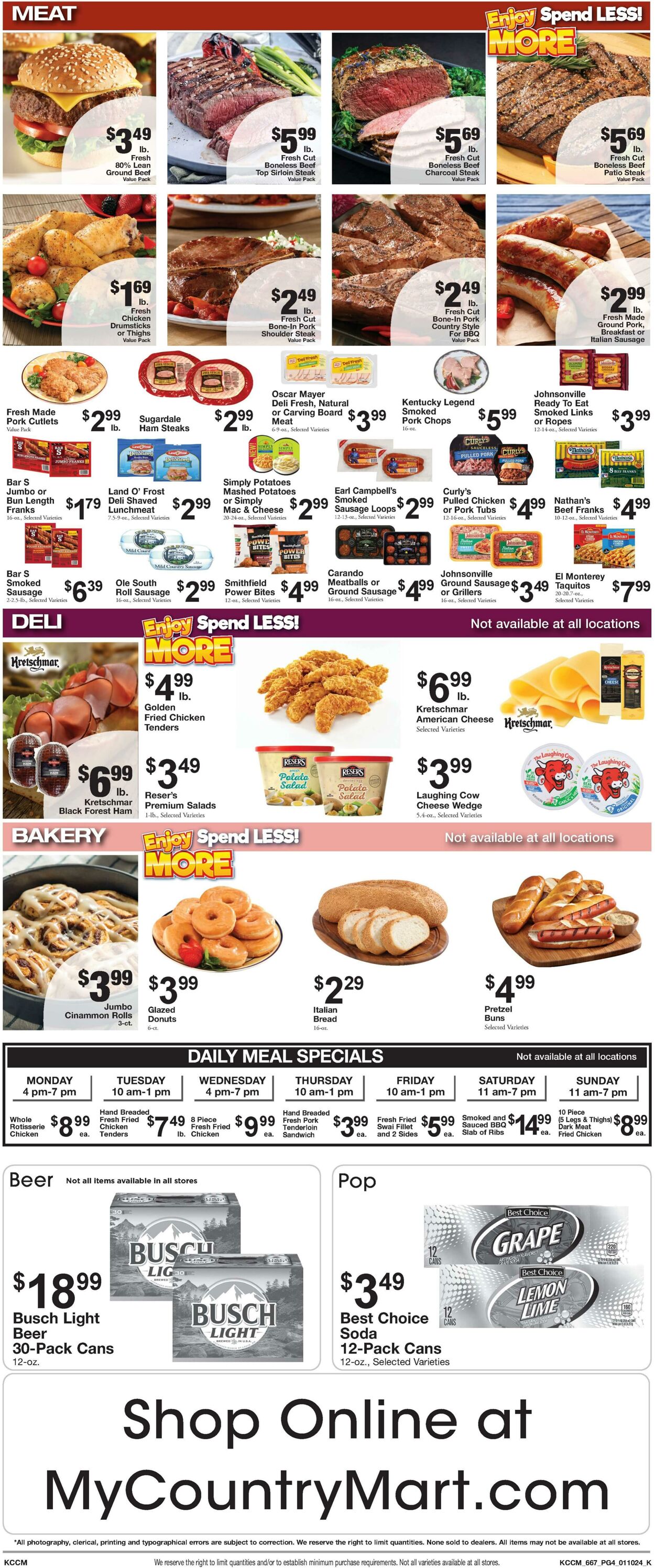 Weekly ad Country Mart 01/09/2024 - 01/15/2024