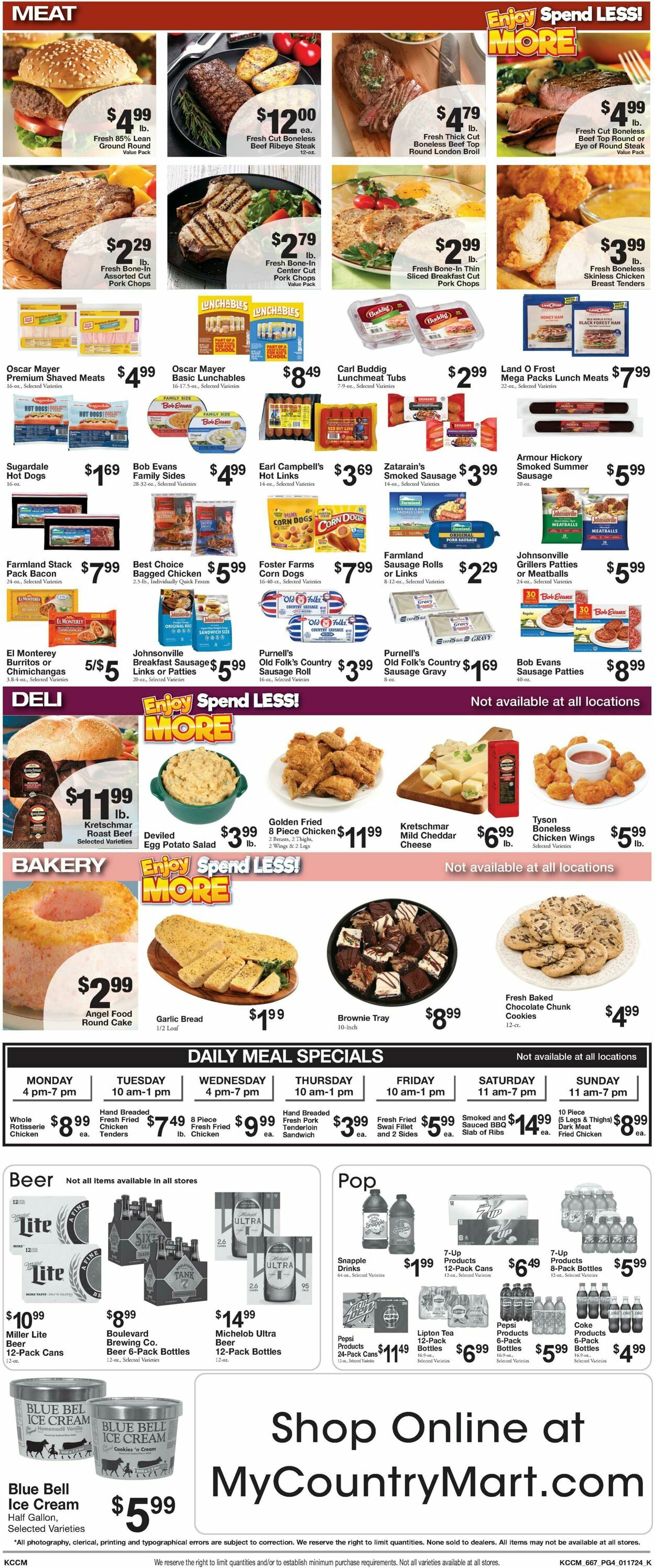 Weekly ad Country Mart 01/16/2024 - 01/22/2024
