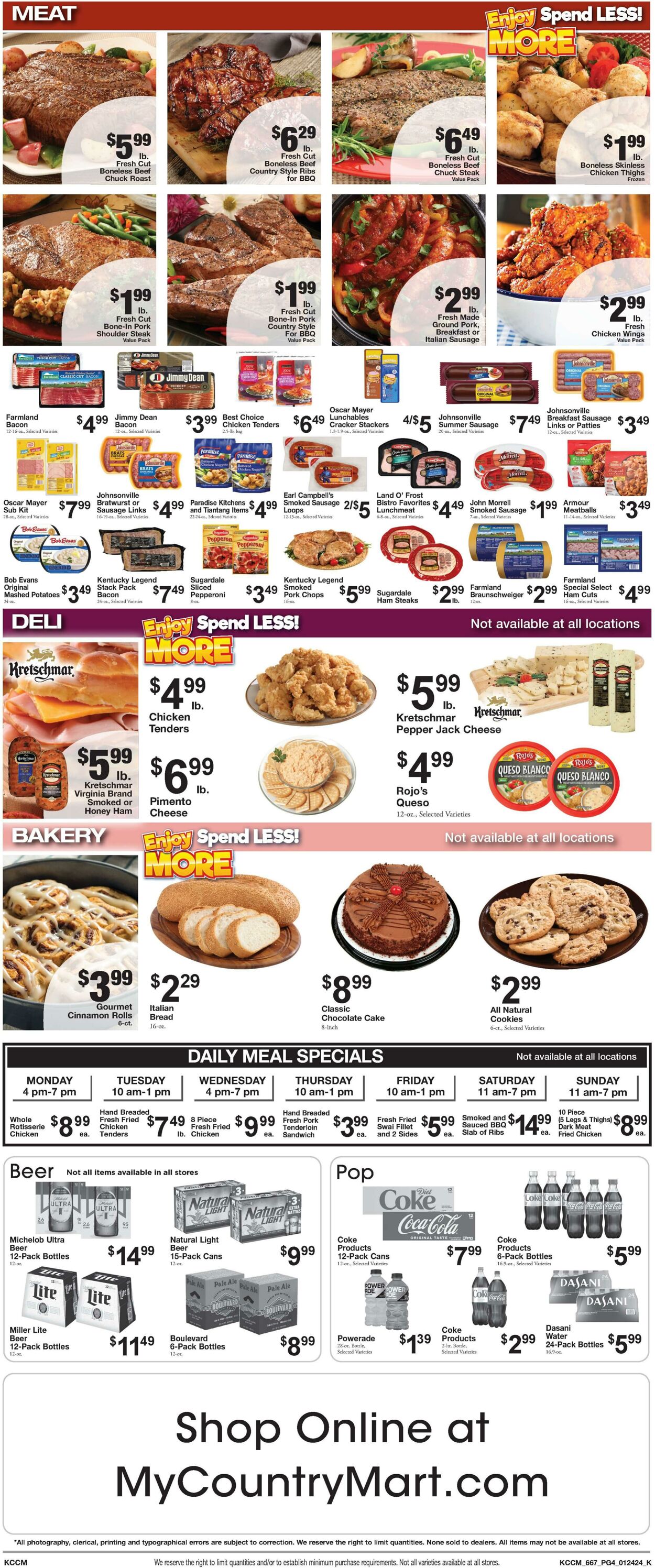 Weekly ad Country Mart 01/23/2024 - 01/29/2024