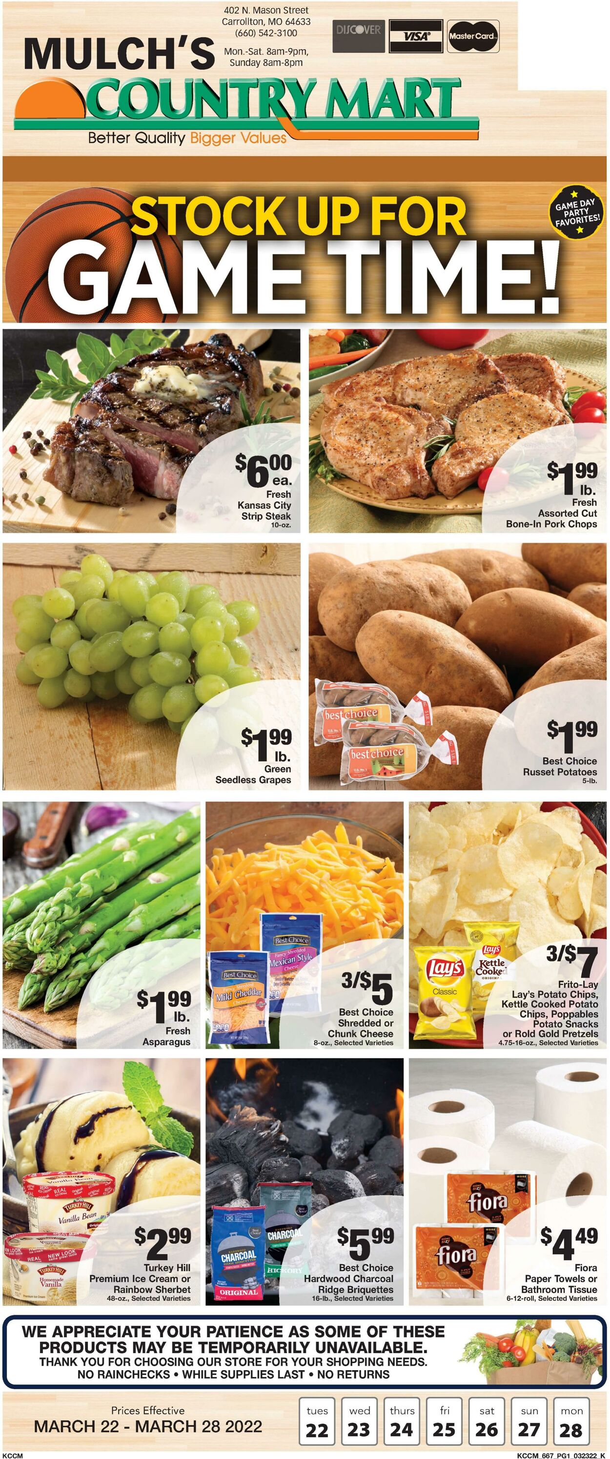 Weekly ad Country Mart 03/22/2022 - 03/28/2022