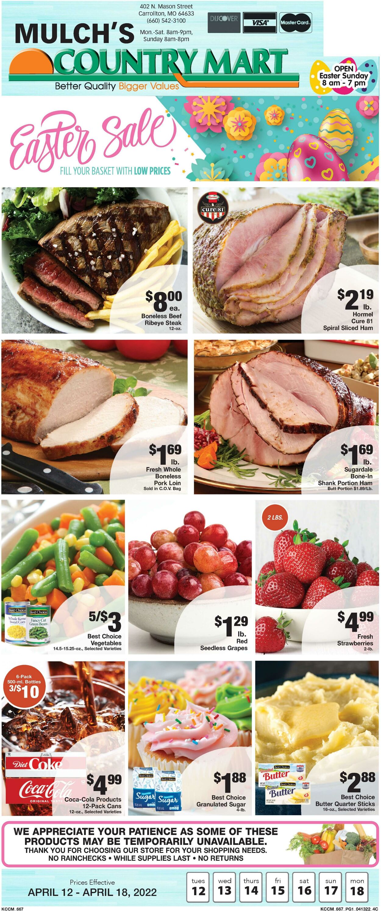 Weekly ad Country Mart 04/12/2022 - 04/18/2022