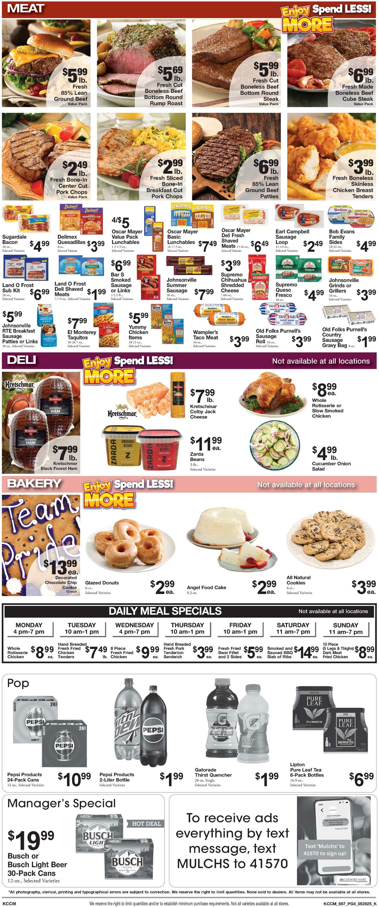Weekly ad Country Mart 05/27/2025 - 06/02/2025