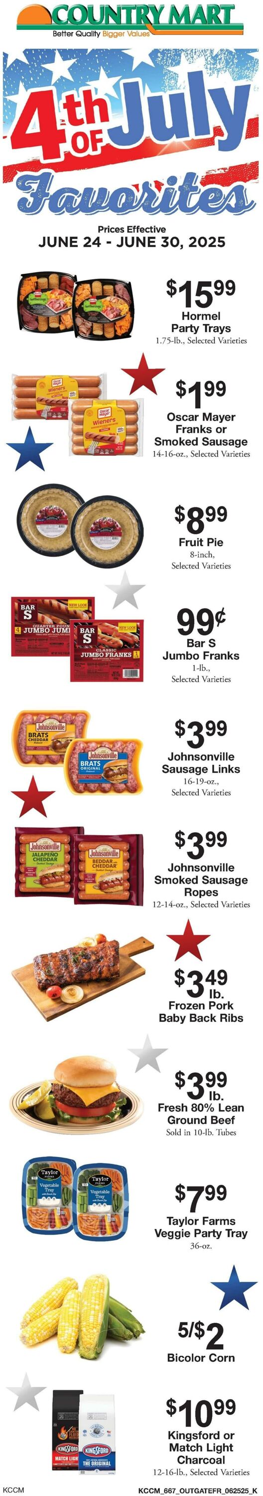 Weekly ad Country Mart 06/24/2025 - 06/30/2025