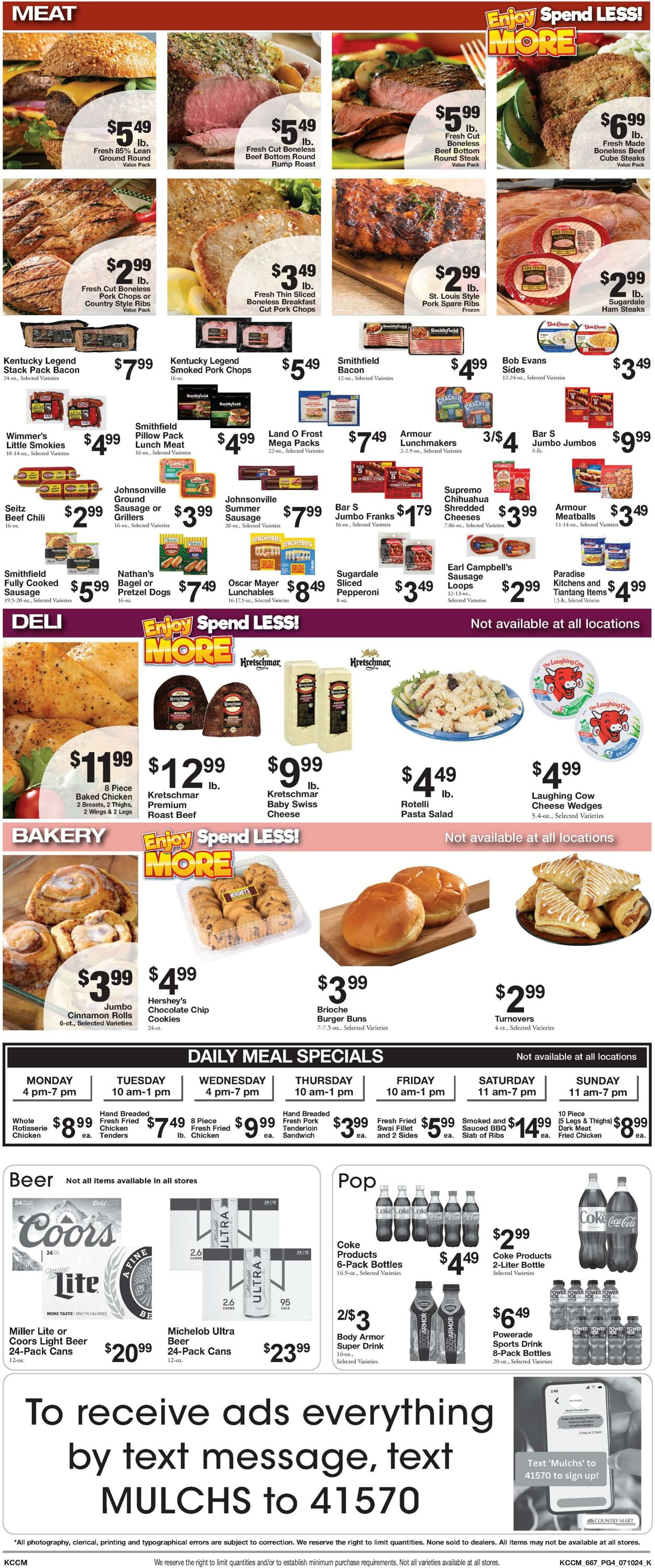 Weekly ad Country Mart 07/09/2024 - 07/15/2024