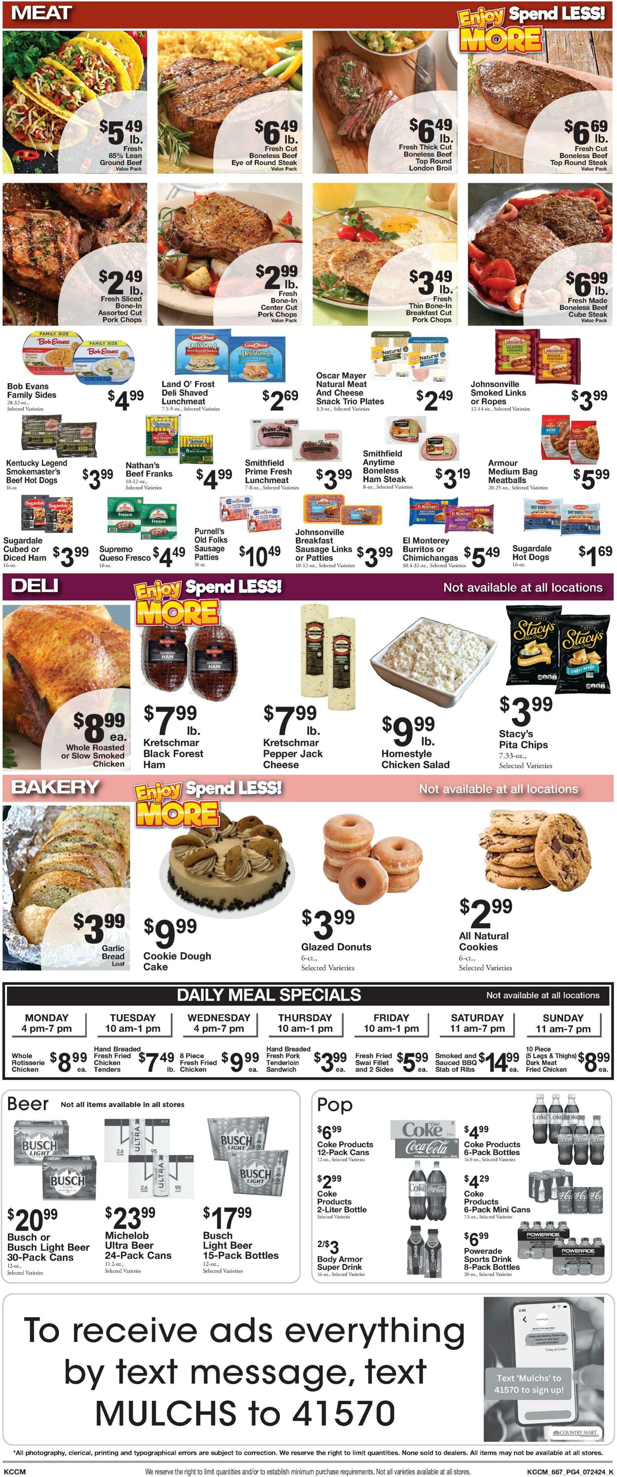 Weekly ad Country Mart 07/23/2024 - 07/29/2024