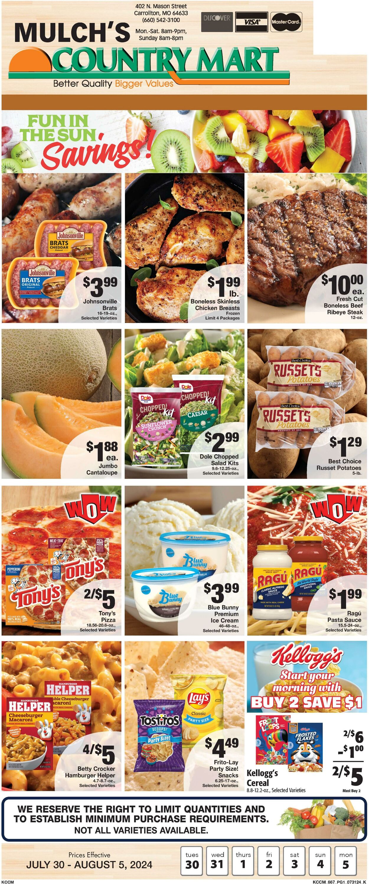 Weekly ad Country Mart 07/30/2024 - 08/05/2024