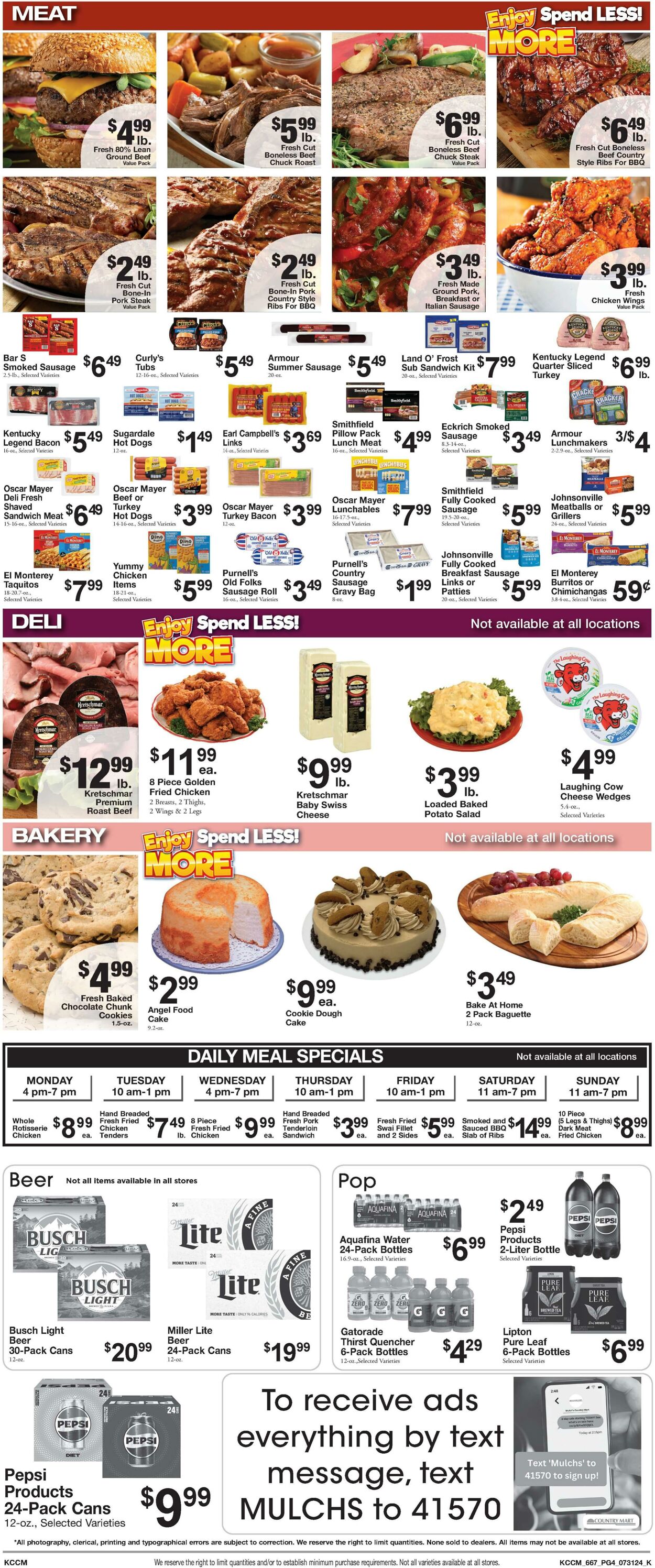 Weekly ad Country Mart 07/30/2024 - 08/05/2024