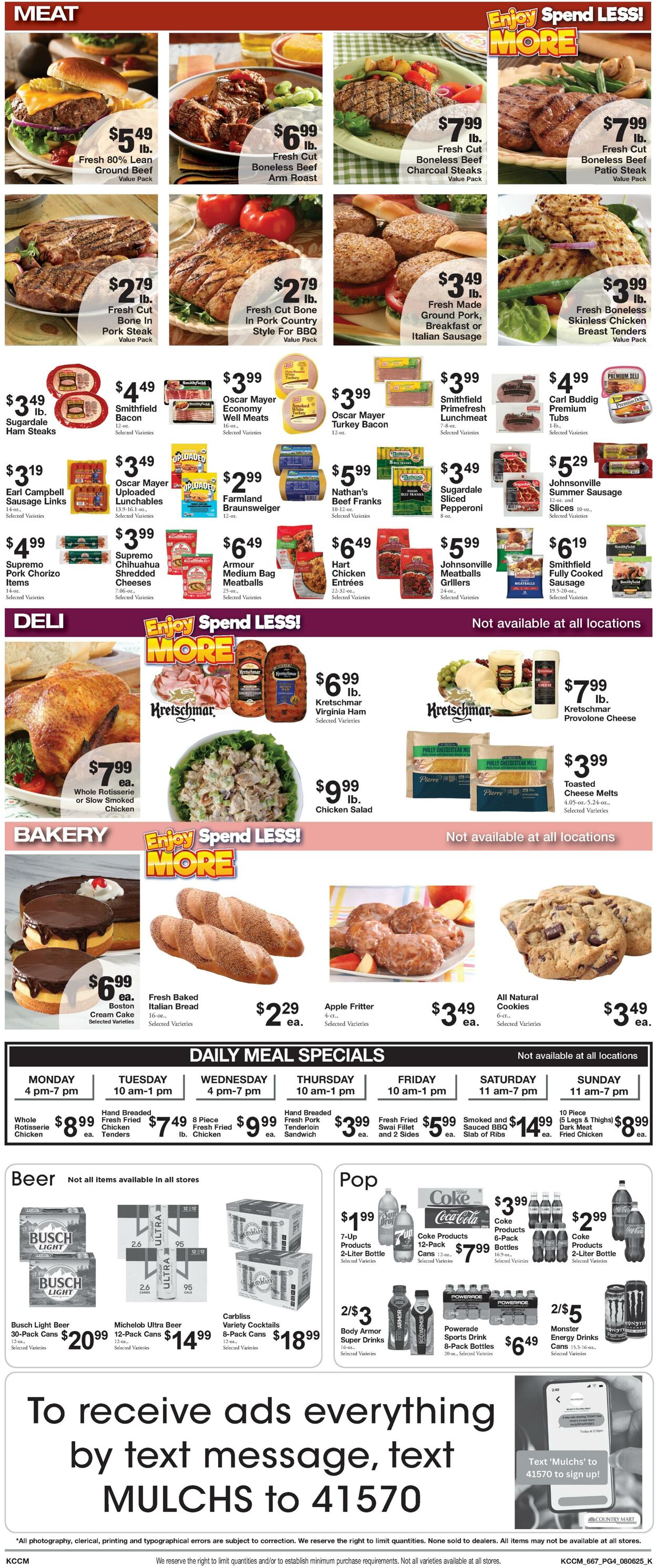 Weekly ad Country Mart 08/05/2025 - 08/11/2025