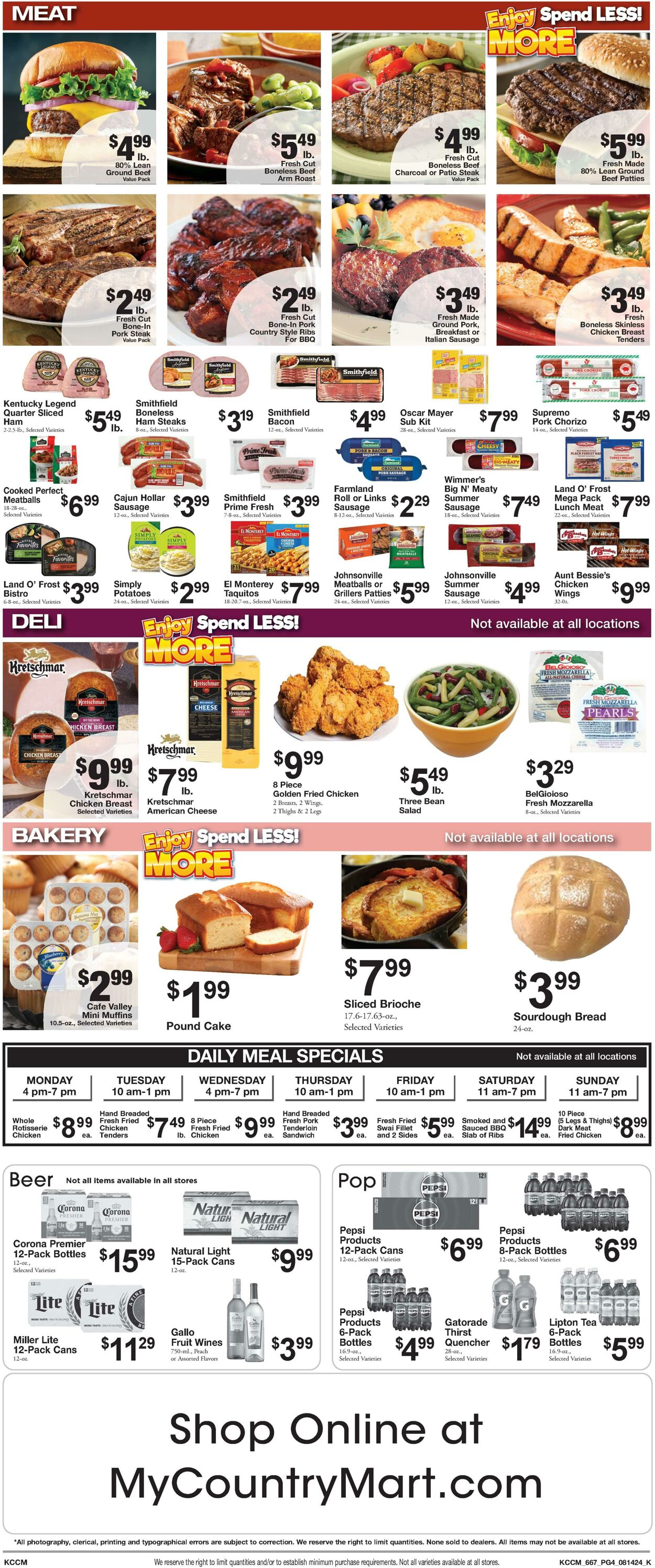 Weekly ad Country Mart 08/13/2024 - 08/19/2024