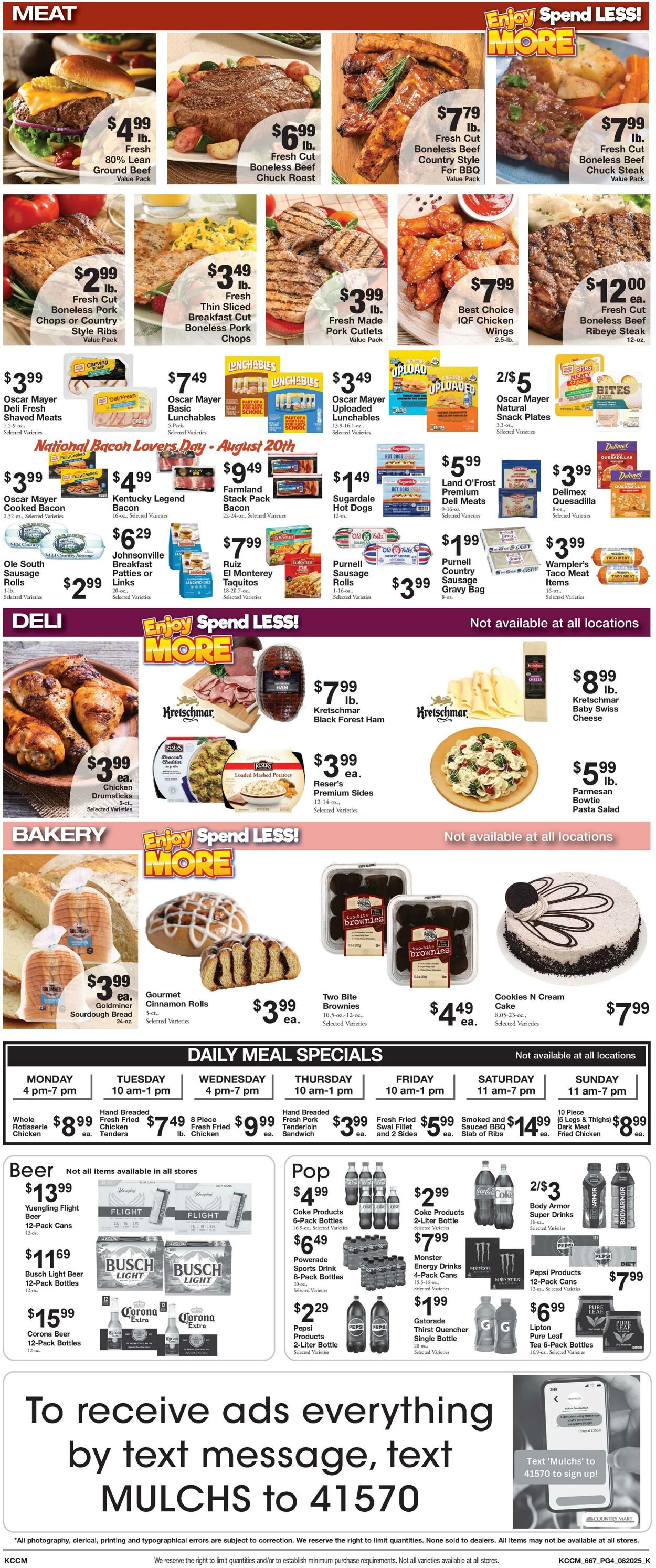 Weekly ad Country Mart 08/19/2025 - 08/25/2025