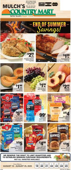 Weekly ad Country Mart 08/19/2025 - 08/25/2025