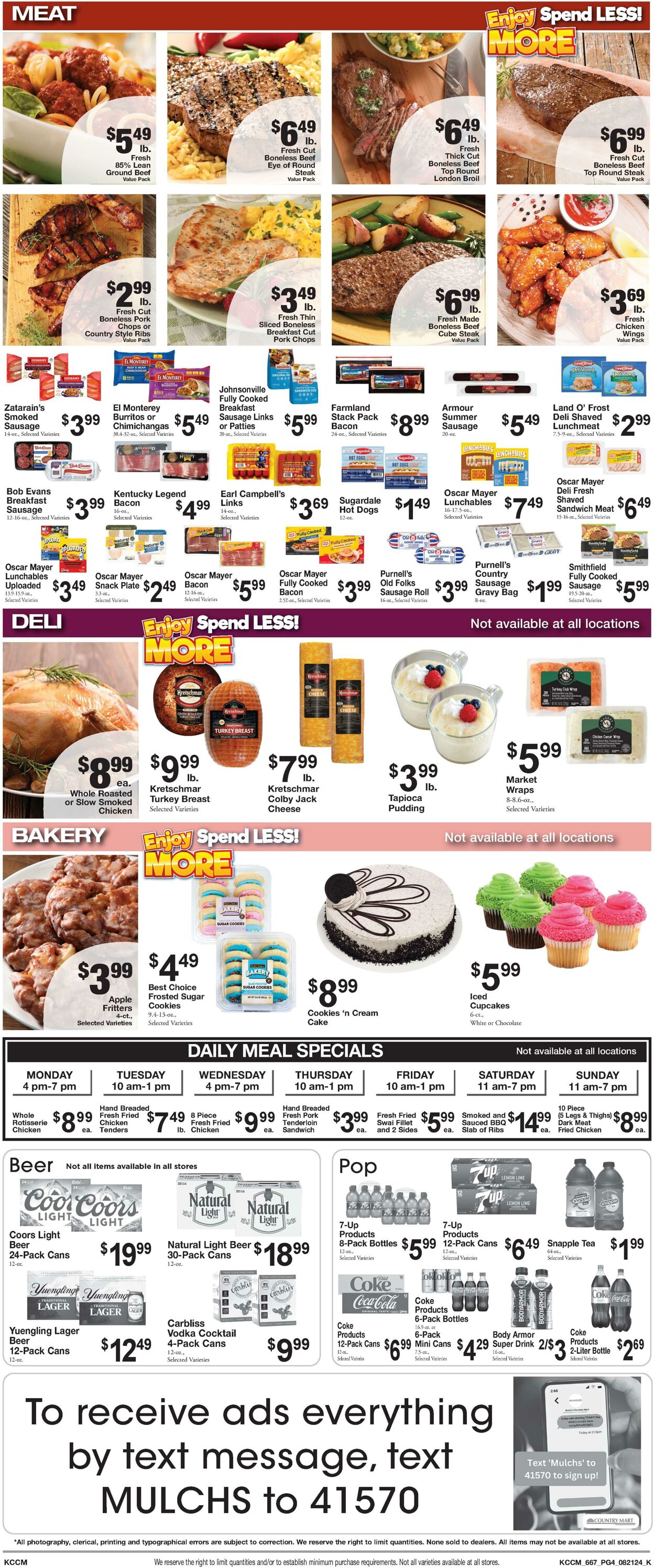 Weekly ad Country Mart 08/20/2024 - 08/26/2024