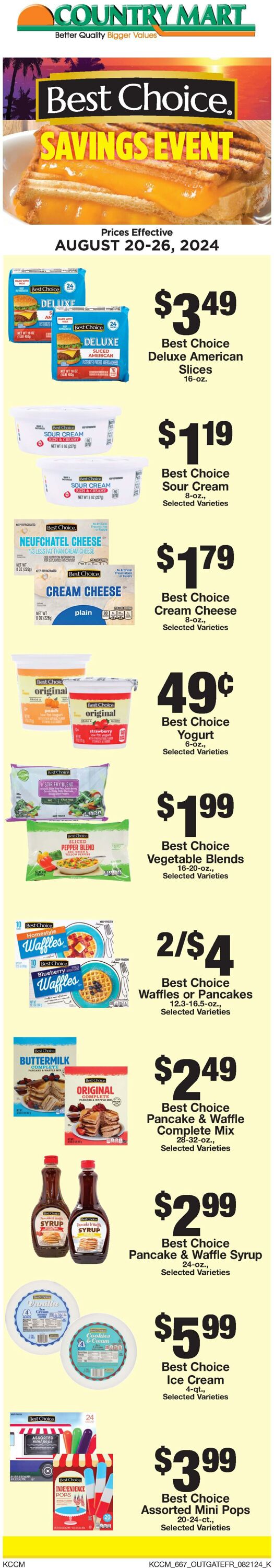 Weekly ad Country Mart 08/20/2024 - 08/26/2024