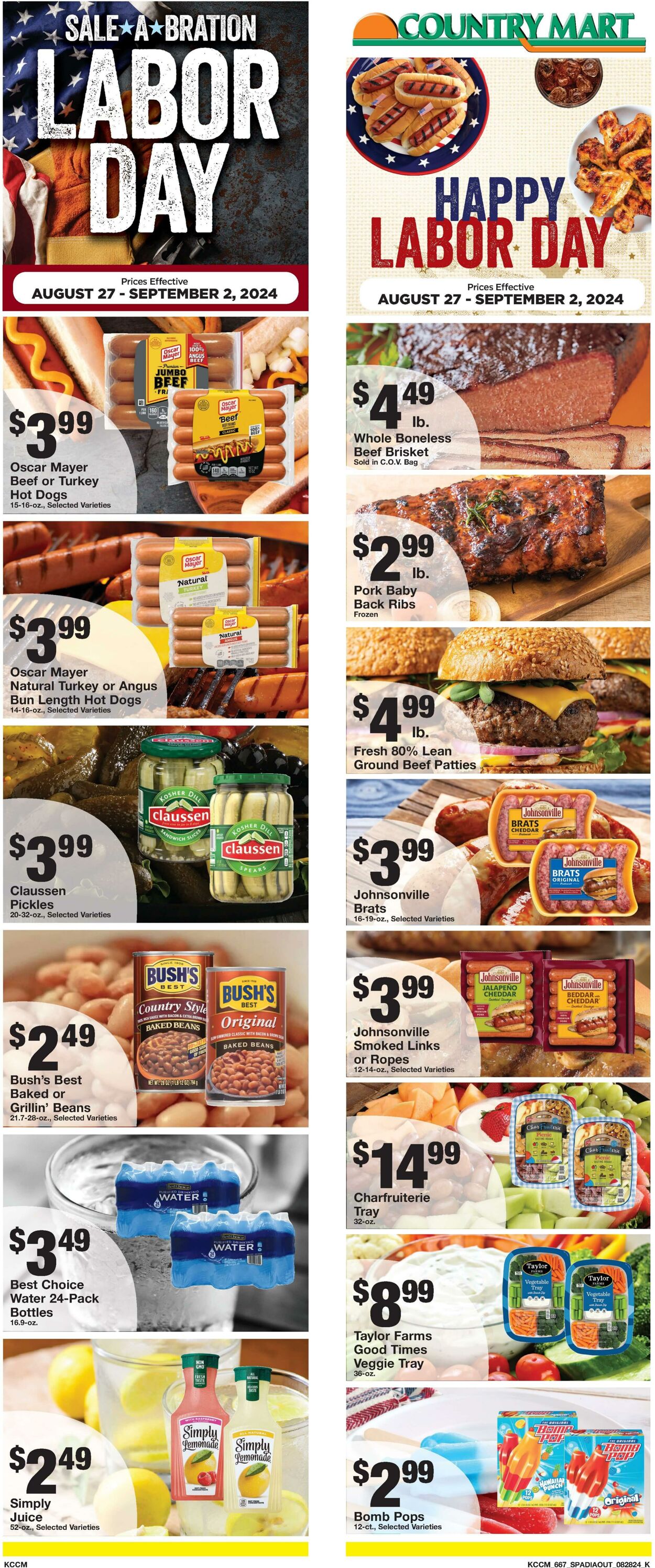 Weekly ad Country Mart 08/27/2024 - 09/02/2024