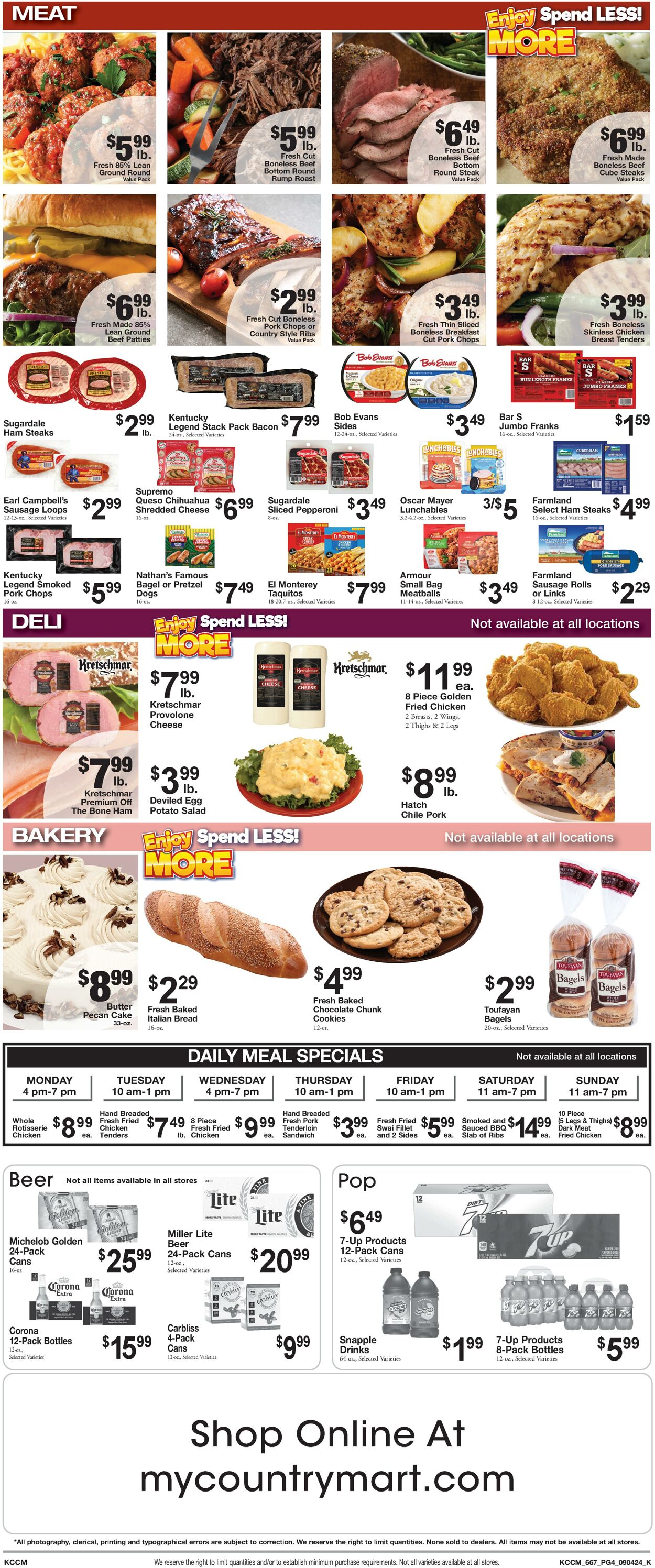 Weekly ad Country Mart 09/03/2024 - 09/09/2024