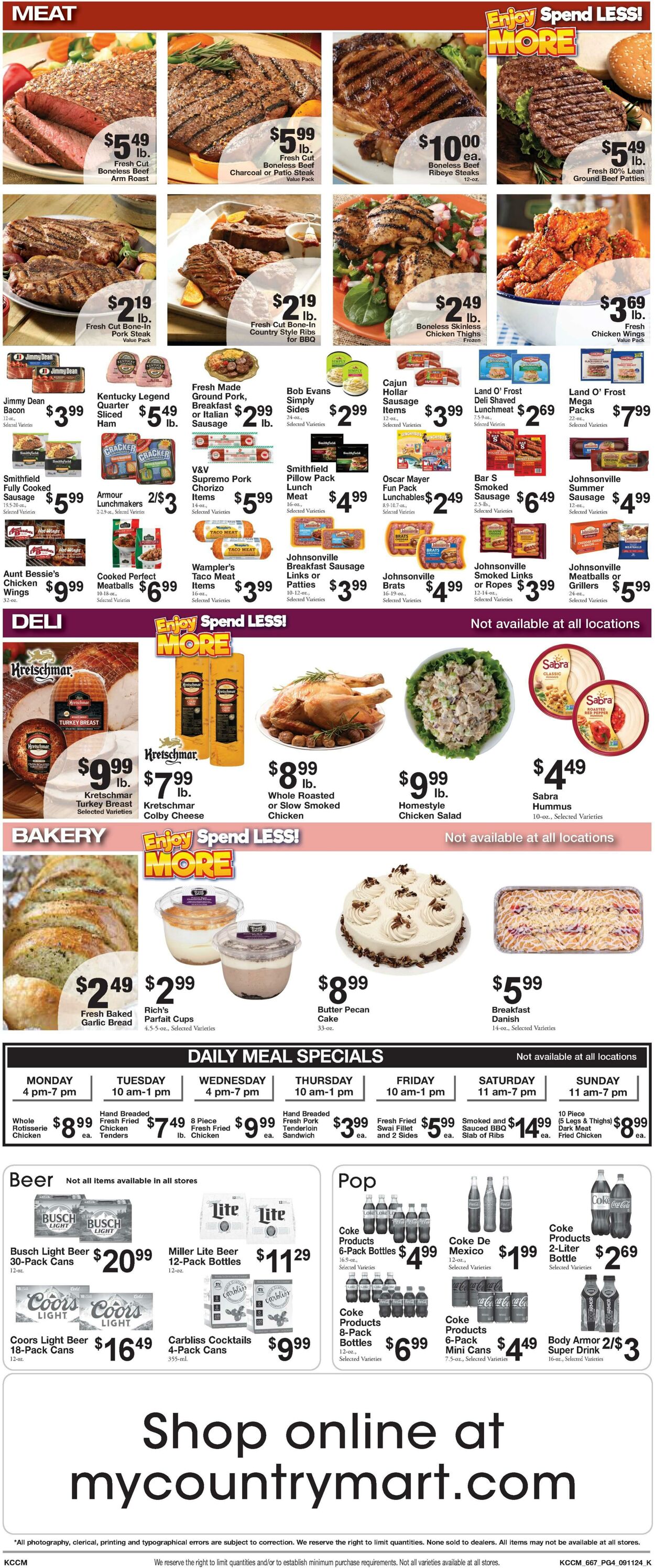 Weekly ad Country Mart 09/10/2024 - 09/16/2024