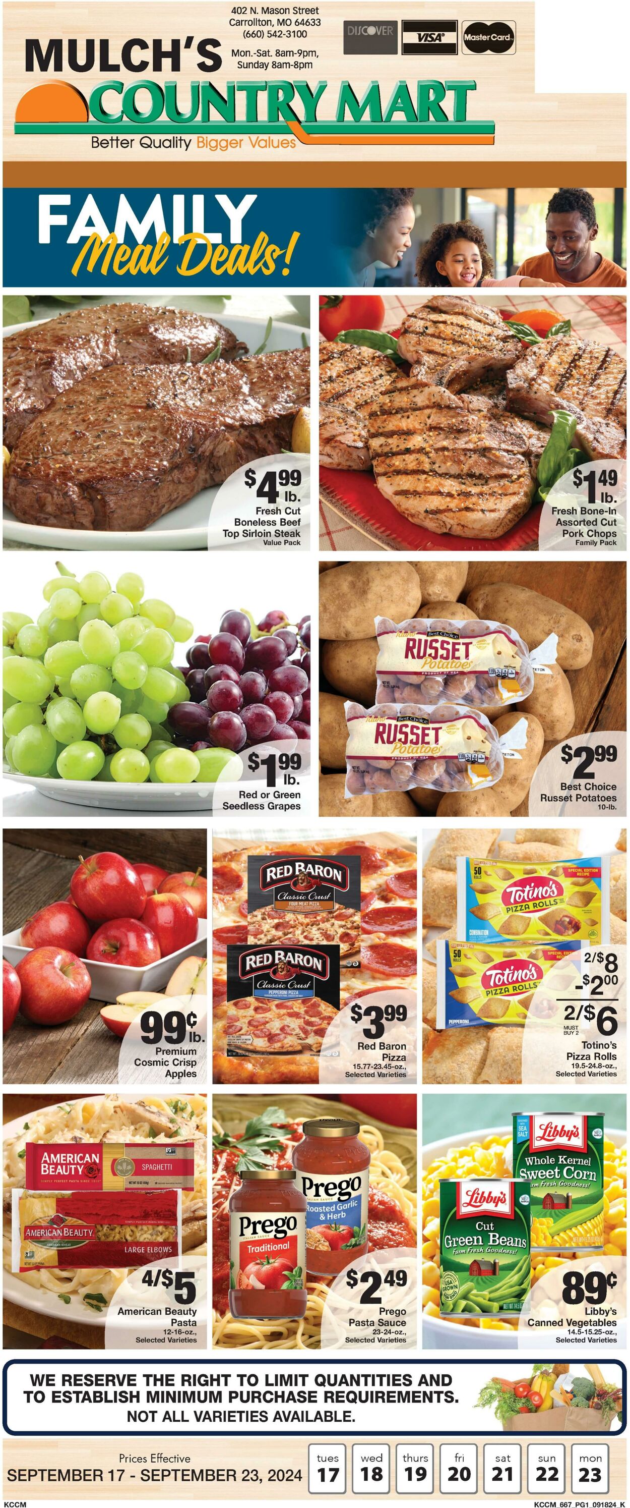 Weekly ad Country Mart 09/17/2024 - 09/23/2024