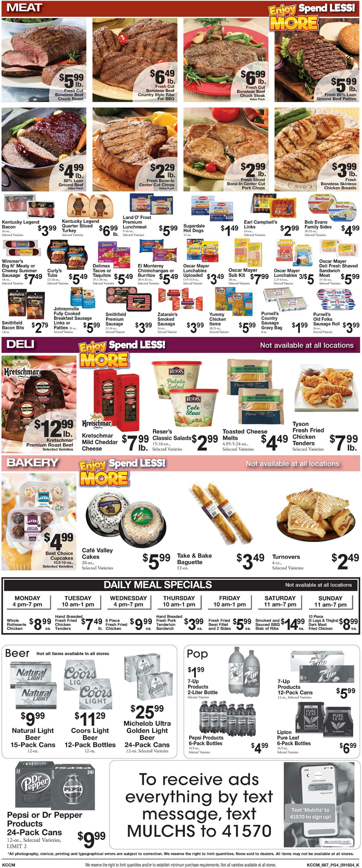 Weekly ad Country Mart 09/17/2024 - 09/23/2024