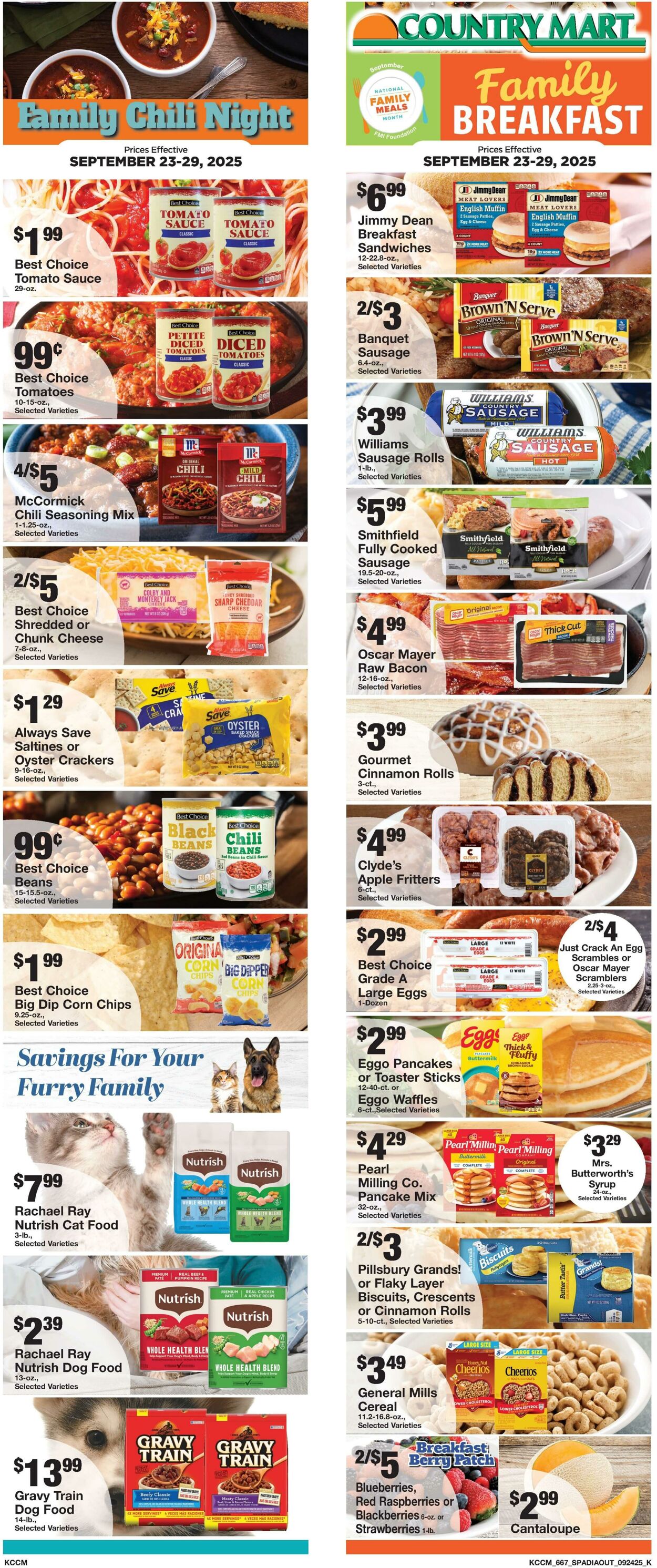 Weekly ad Country Mart 09/23/2025 - 09/29/2025