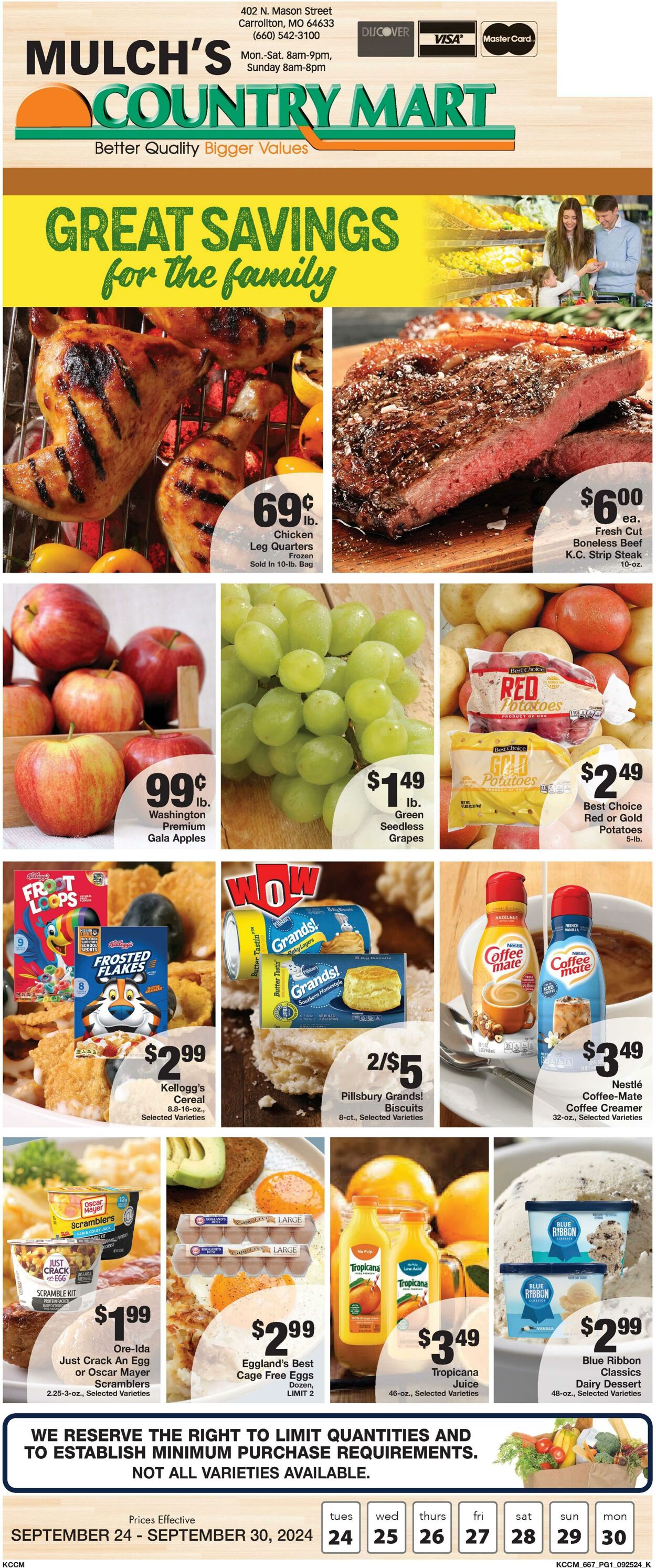 Weekly ad Country Mart 09/24/2024 - 09/30/2024