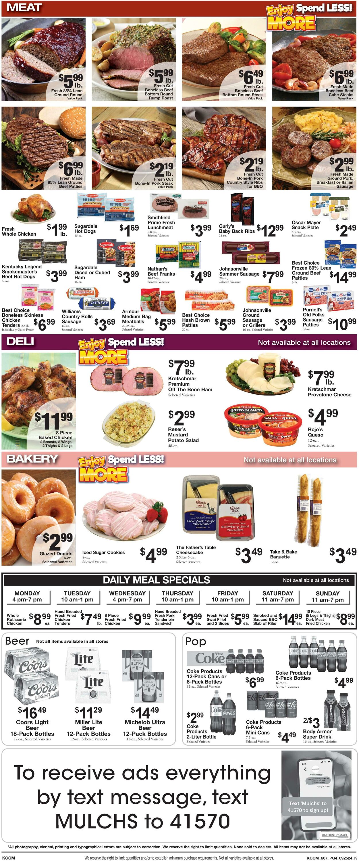 Weekly ad Country Mart 09/24/2024 - 09/30/2024