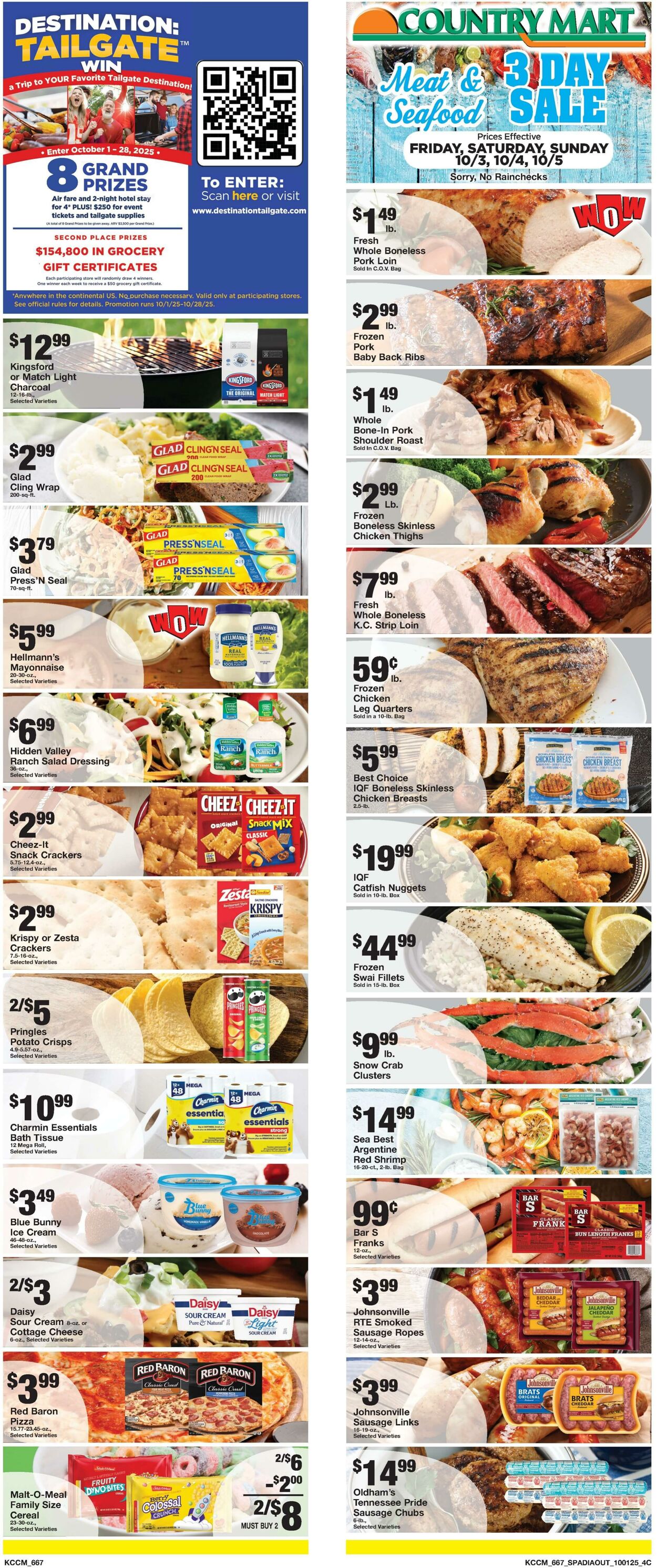 Weekly ad Country Mart 09/30/2025 - 10/06/2025