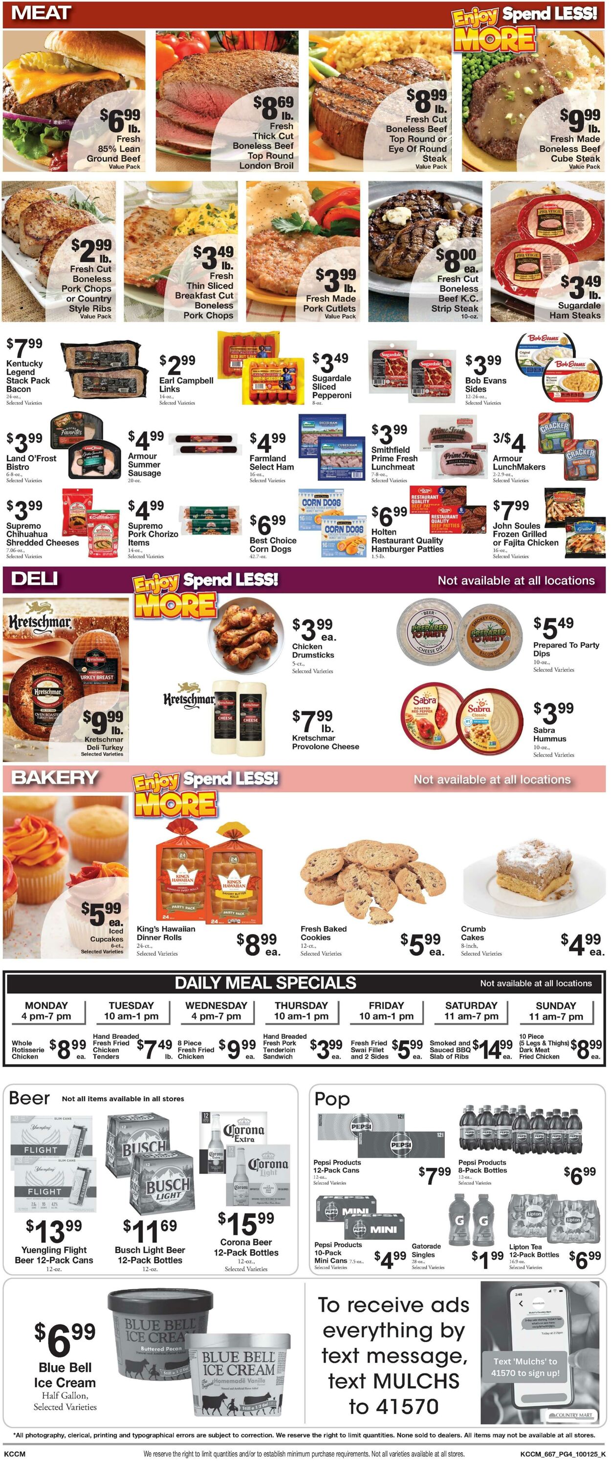 Weekly ad Country Mart 09/30/2025 - 10/06/2025