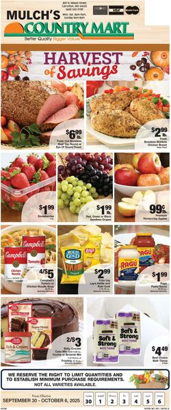 Weekly ad Country Mart 09/30/2025 - 10/06/2025