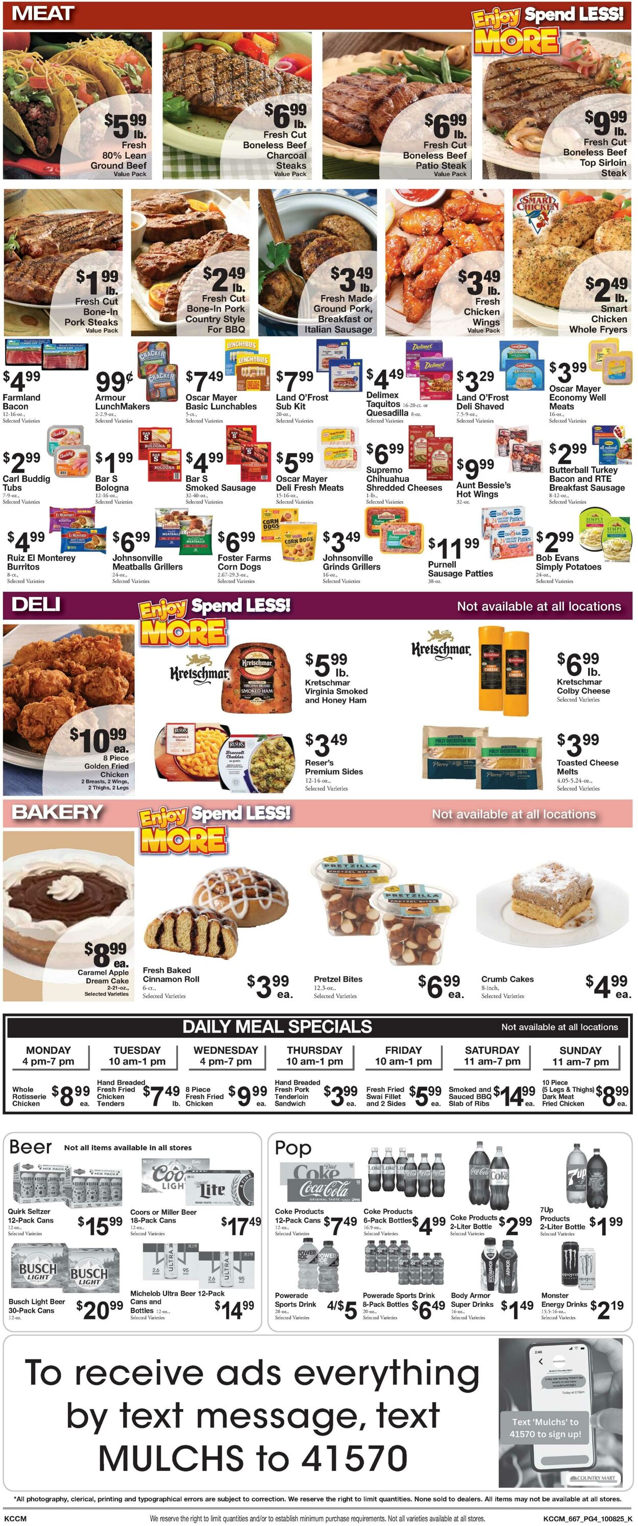Weekly ad Country Mart 10/07/2025 - 10/13/2025