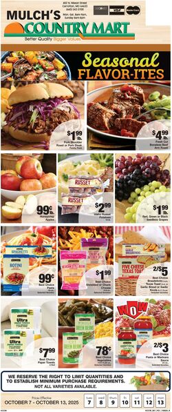Weekly ad Country Mart 10/07/2025 - 10/13/2025