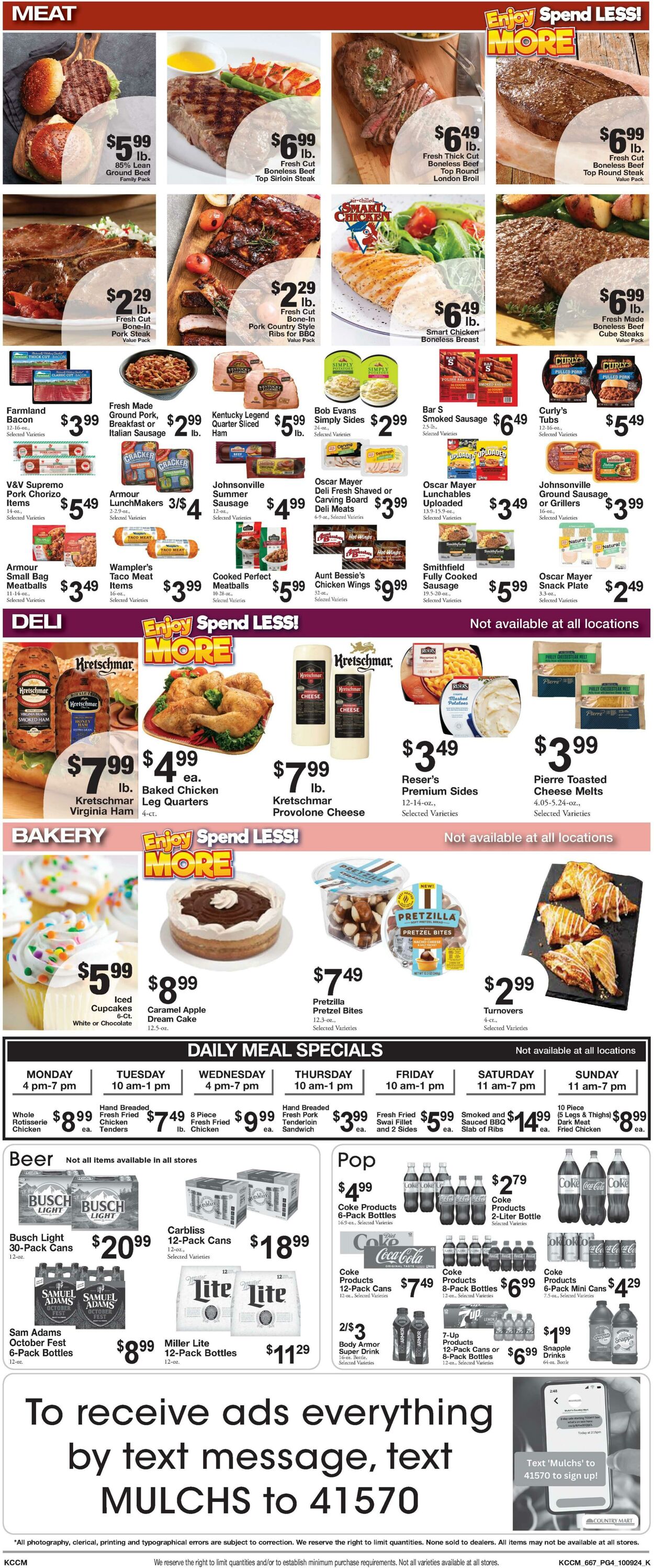 Weekly ad Country Mart 10/08/2024 - 10/14/2024