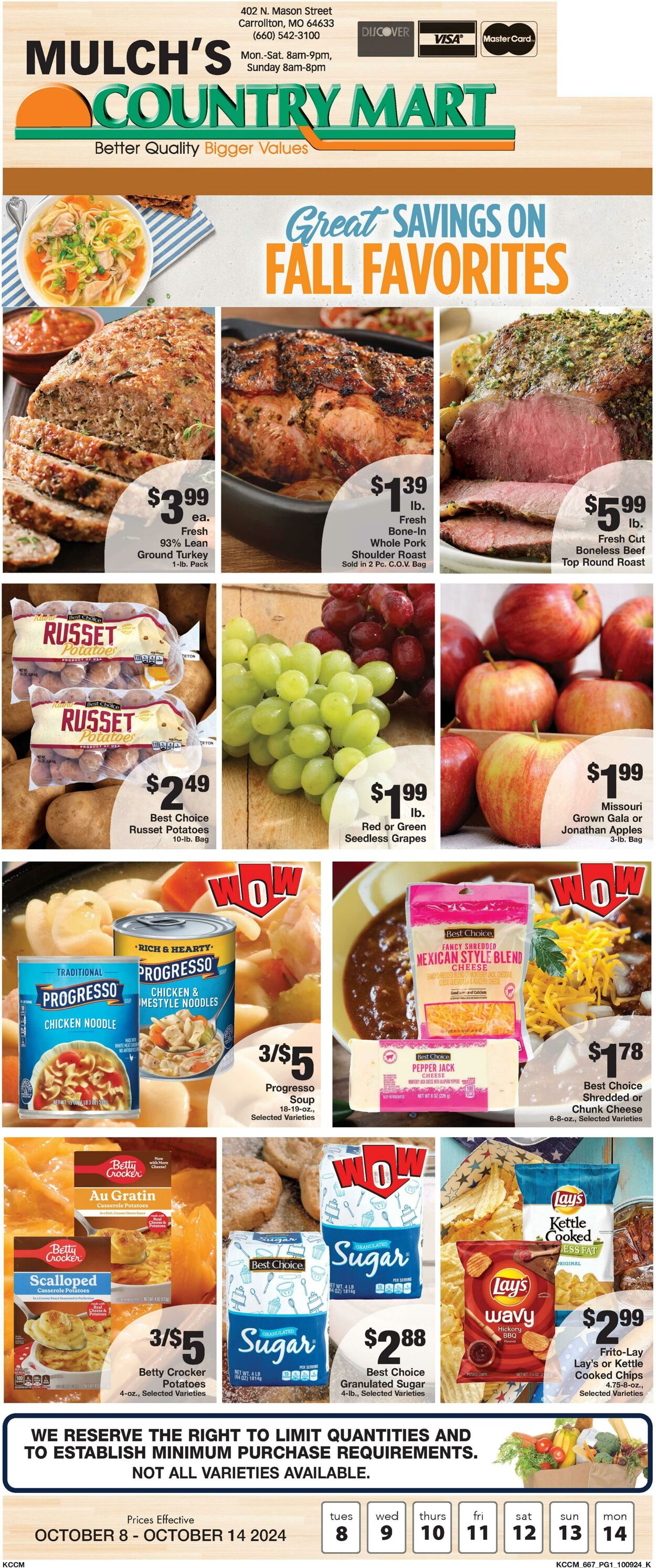 Weekly ad Country Mart 10/08/2024 - 10/14/2024