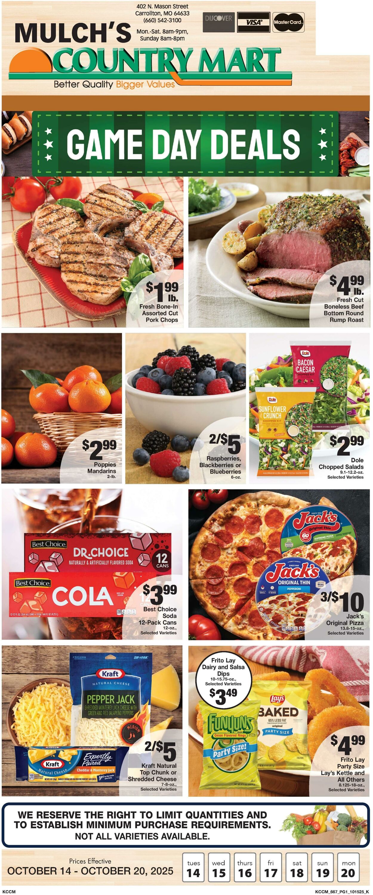 Weekly ad Country Mart 10/14/2025 - 10/20/2025