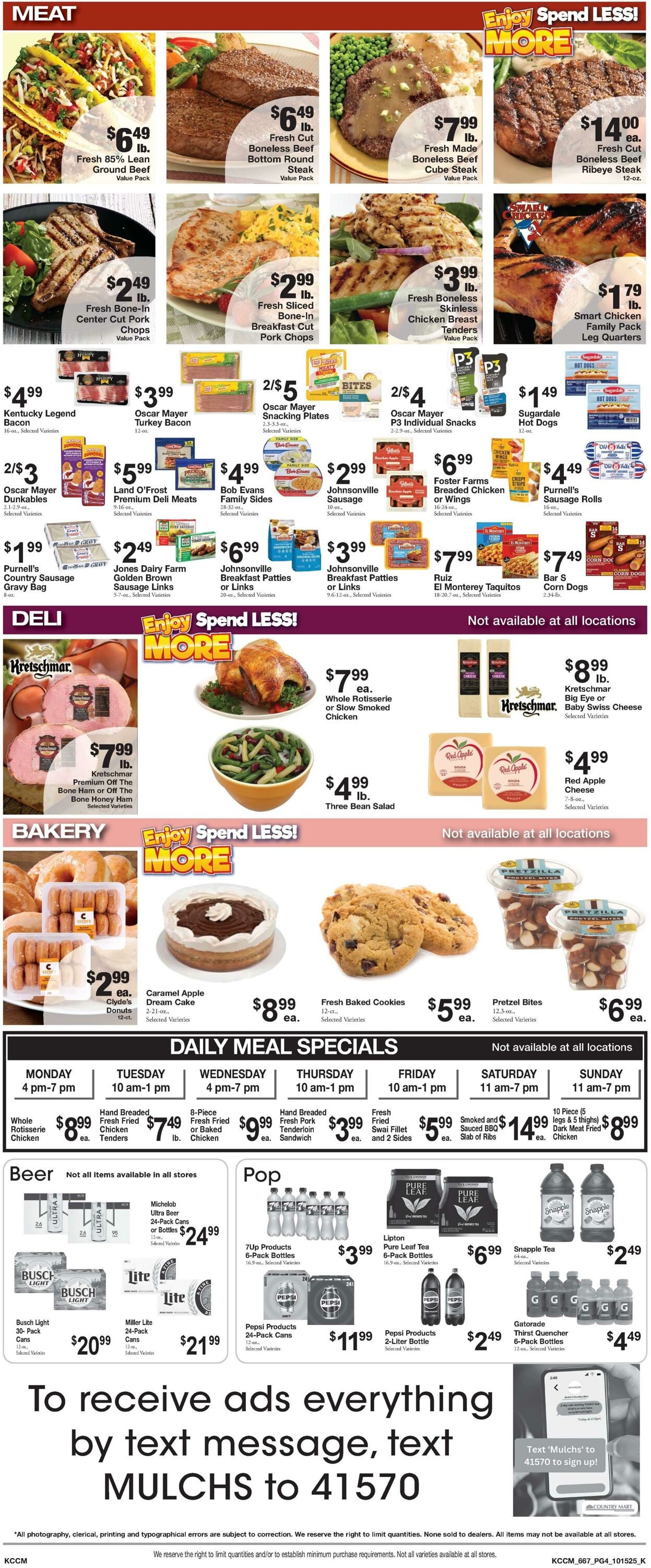 Weekly ad Country Mart 10/14/2025 - 10/20/2025