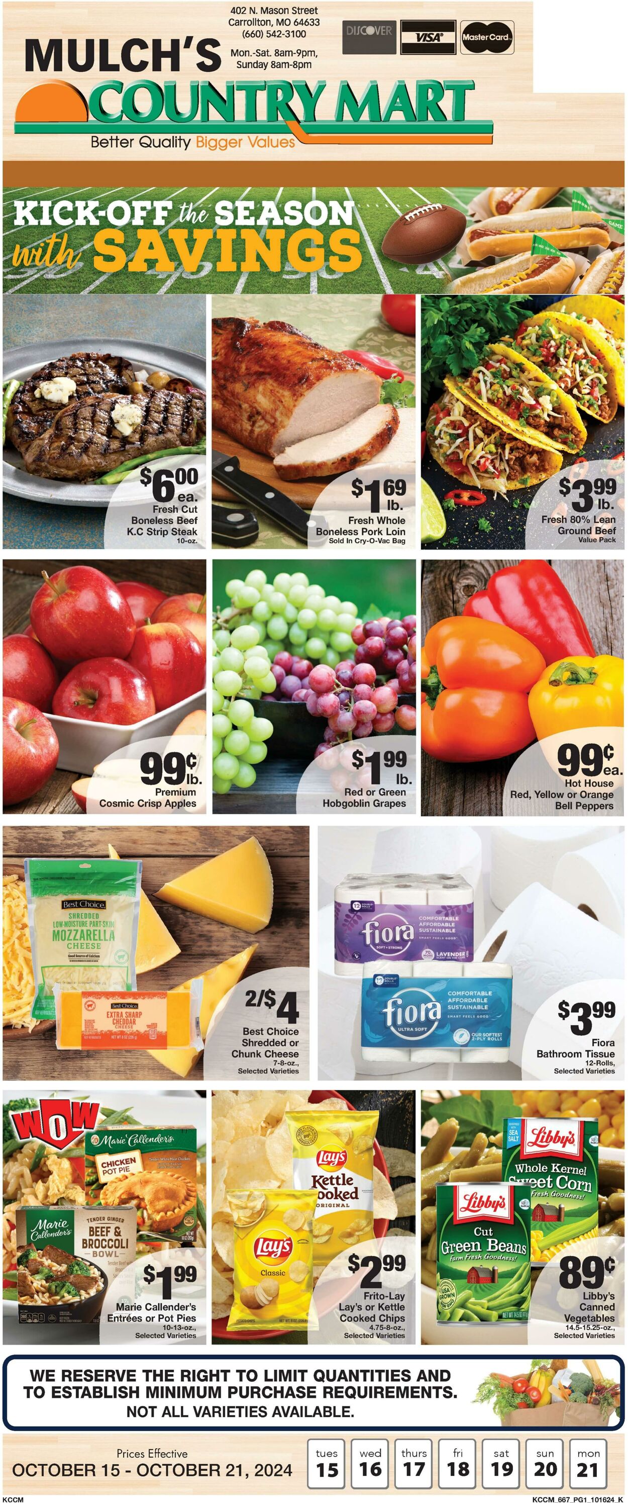 Weekly ad Country Mart 10/15/2024 - 10/21/2024