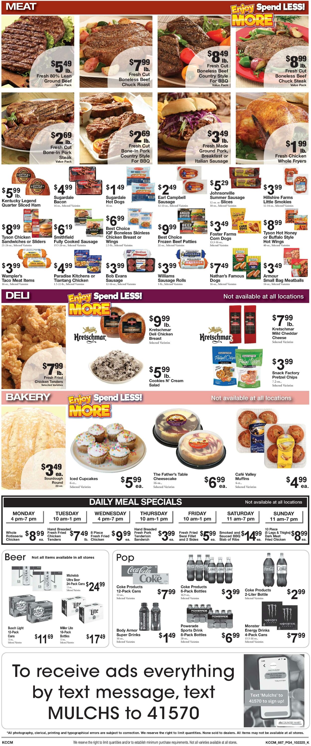 Weekly ad Country Mart 10/21/2025 - 10/27/2025