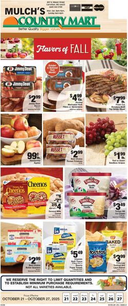 Weekly ad Country Mart 10/21/2025 - 10/27/2025