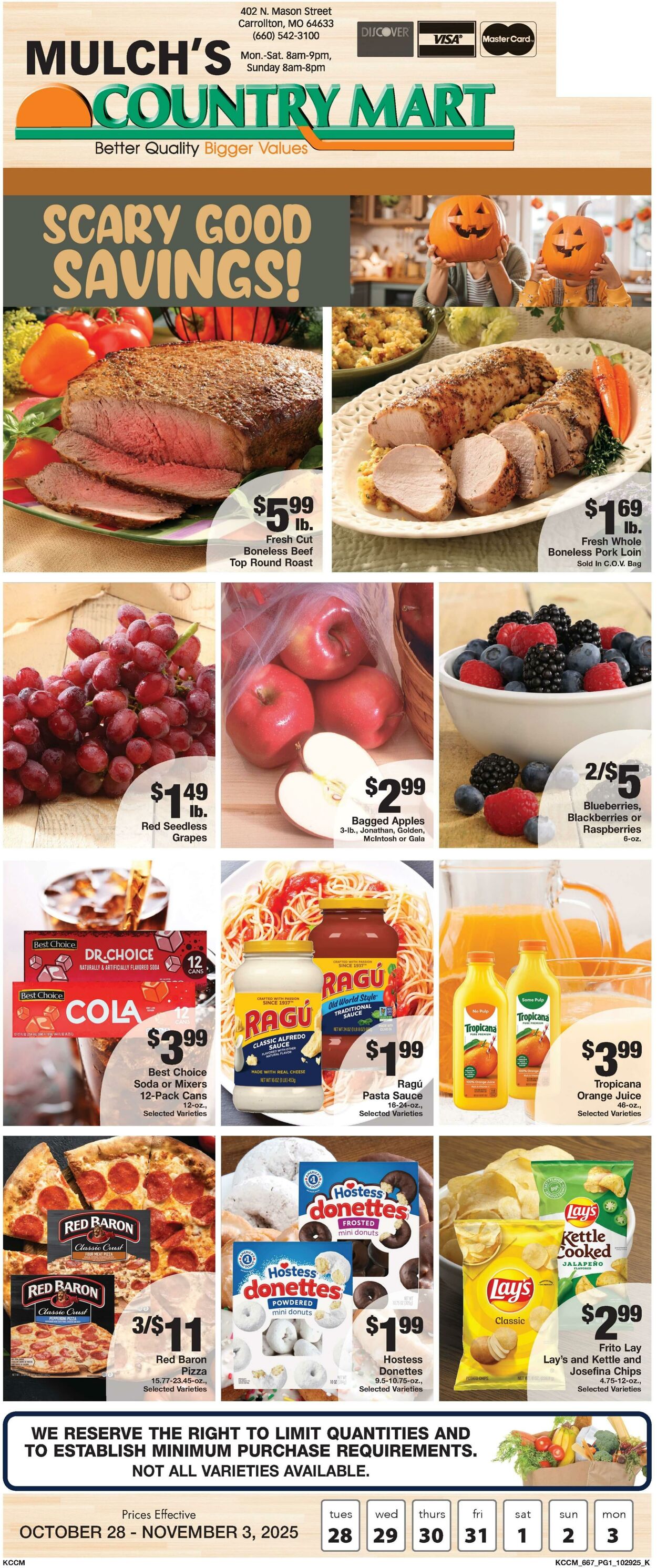 Weekly ad Country Mart 10/28/2025 - 11/03/2025