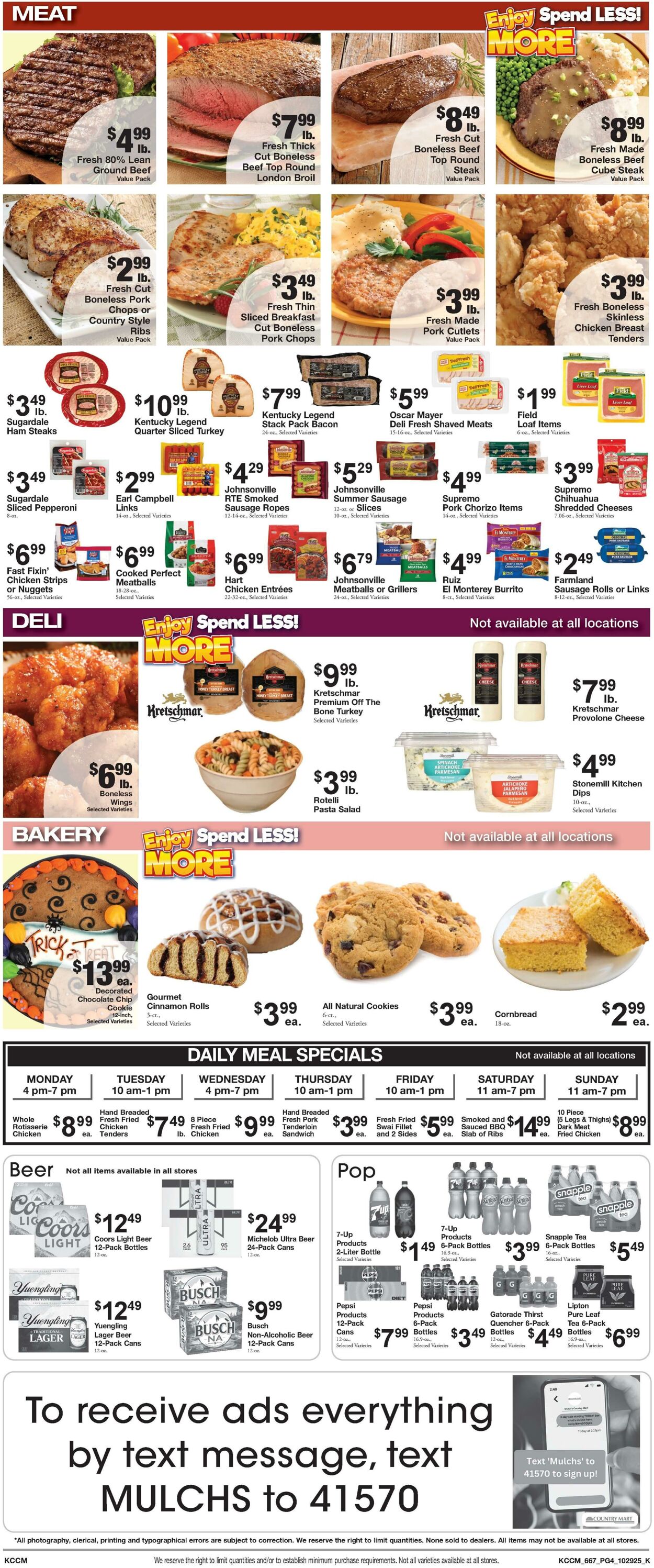 Weekly ad Country Mart 10/28/2025 - 11/03/2025
