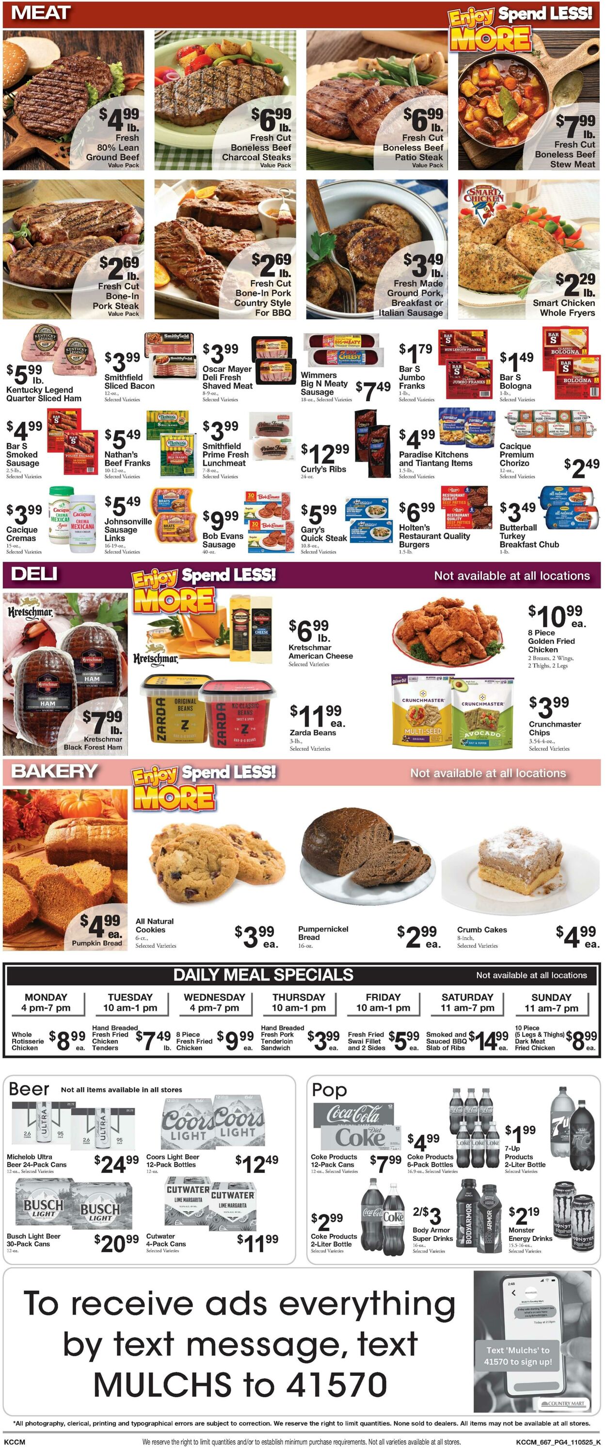 Weekly ad Country Mart 11/04/2025 - 11/10/2025
