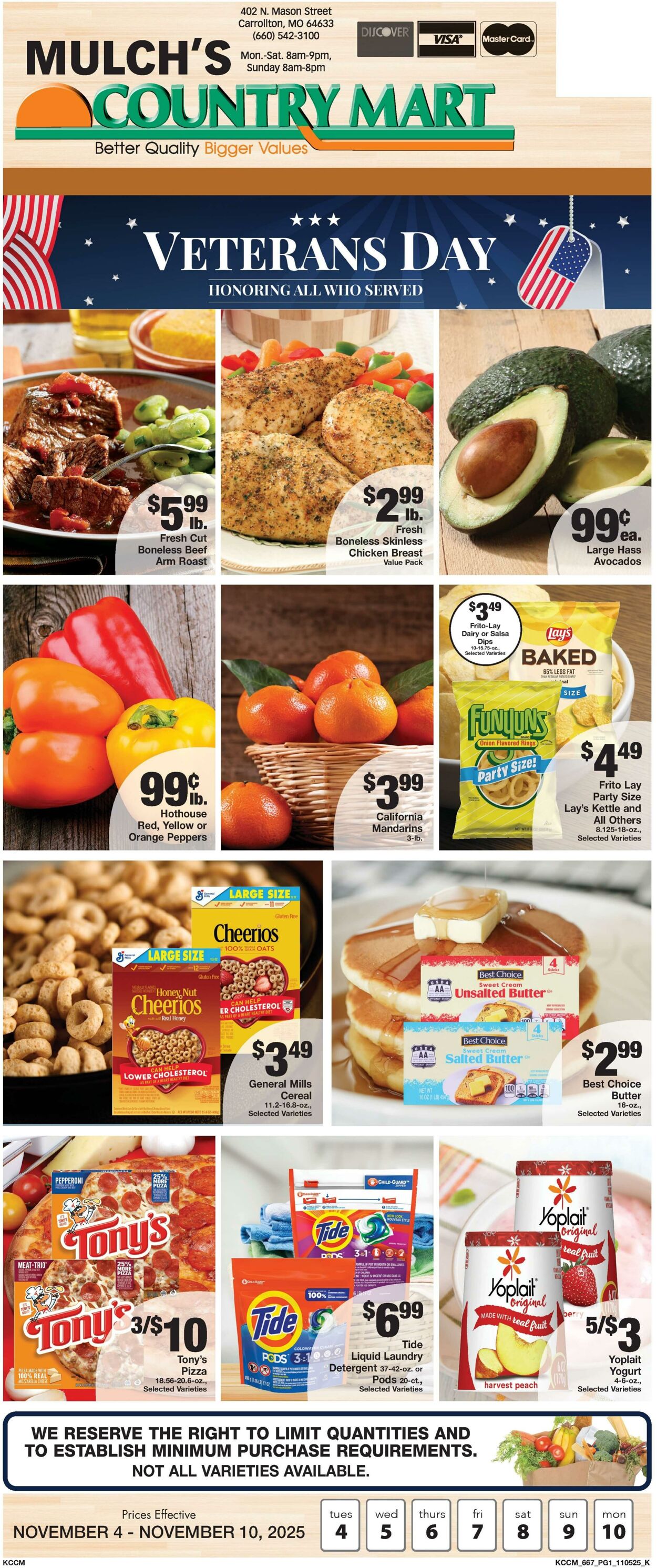 Weekly ad Country Mart 11/04/2025 - 11/10/2025