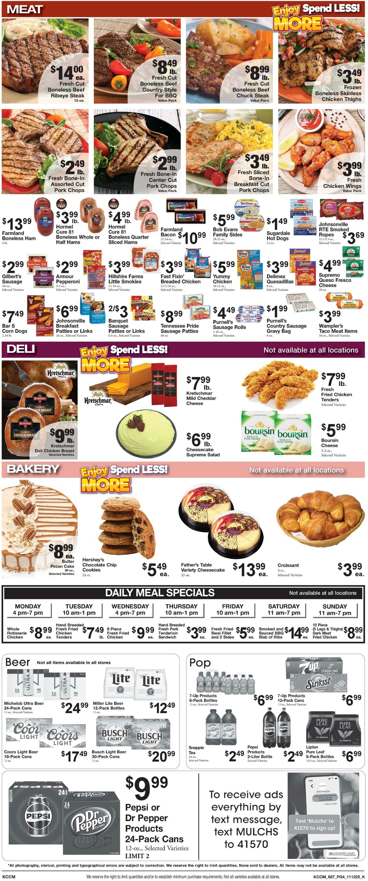 Weekly ad Country Mart 11/11/2025 - 11/17/2025