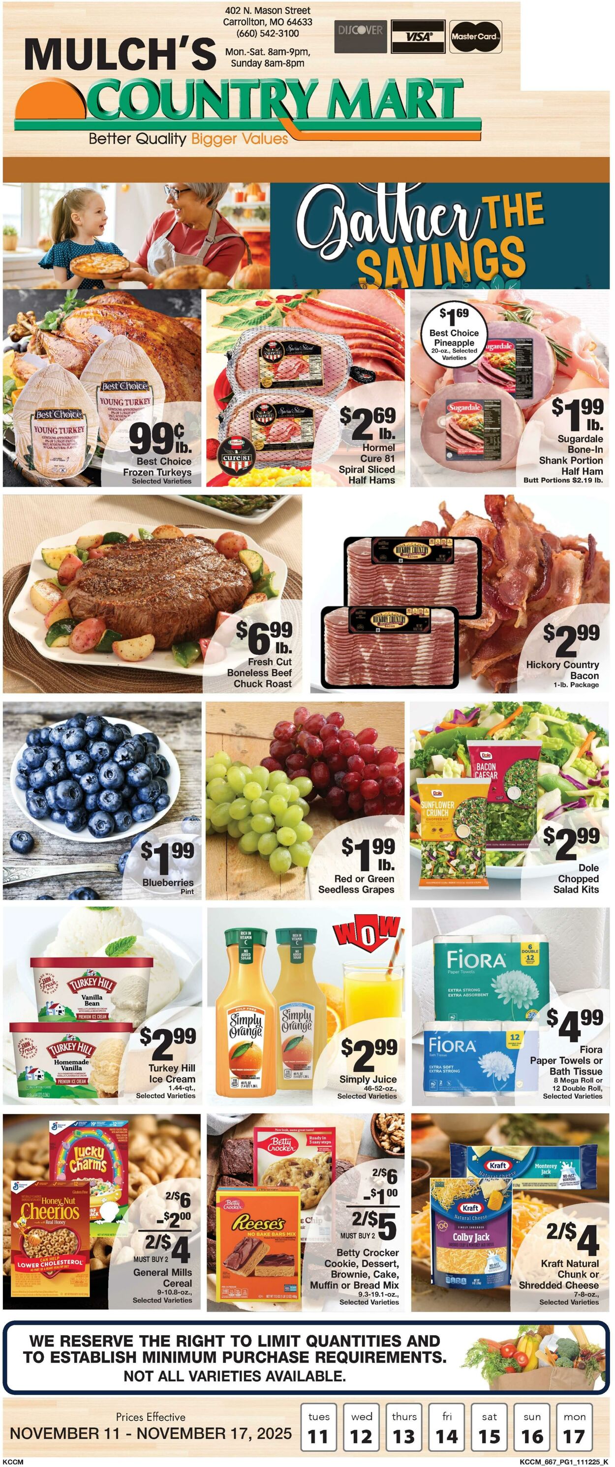 Weekly ad Country Mart 11/11/2025 - 11/17/2025